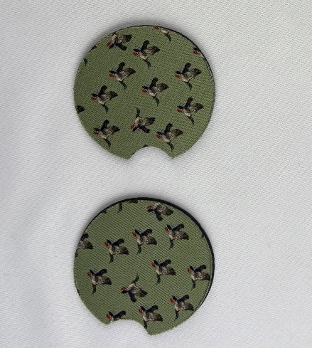 Green Duck Car Coasters 2-Pack