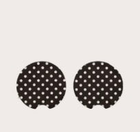 Polka Dot Car Coasters 2-Pack