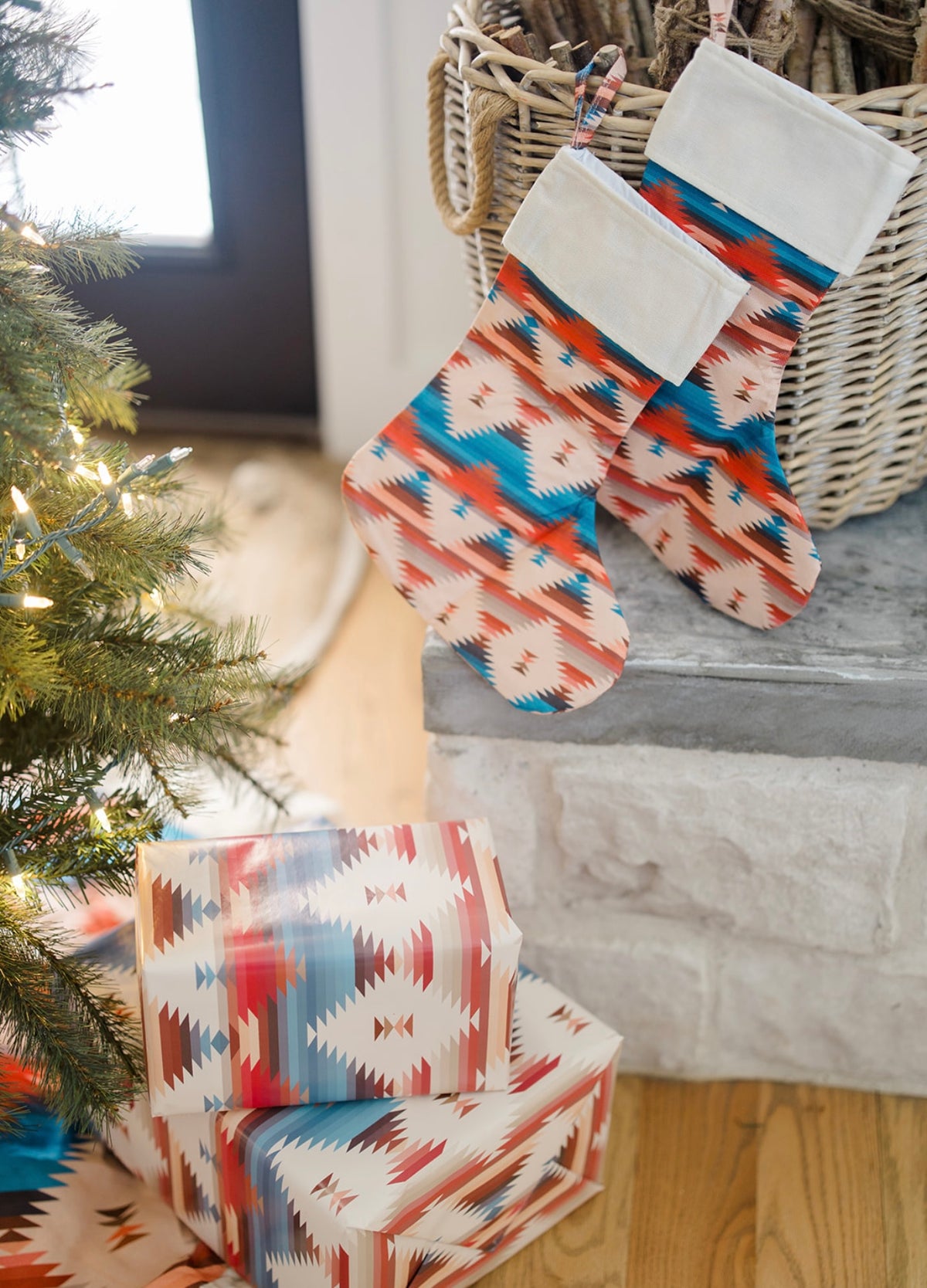 Aztec Christmas Stocking