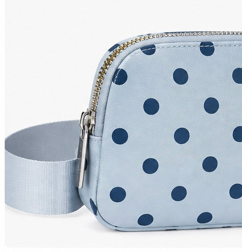 Blue Polka Dot Crossbody Bag