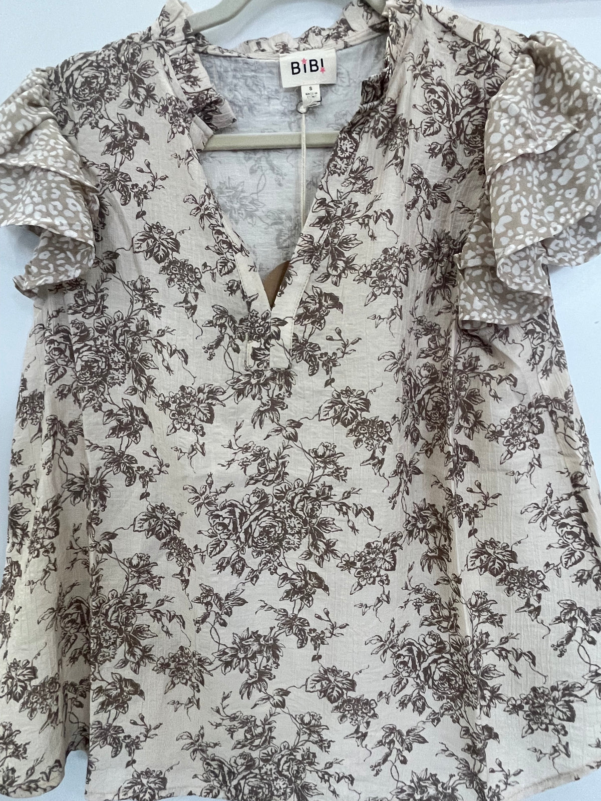 Flower And Leopard Shirt