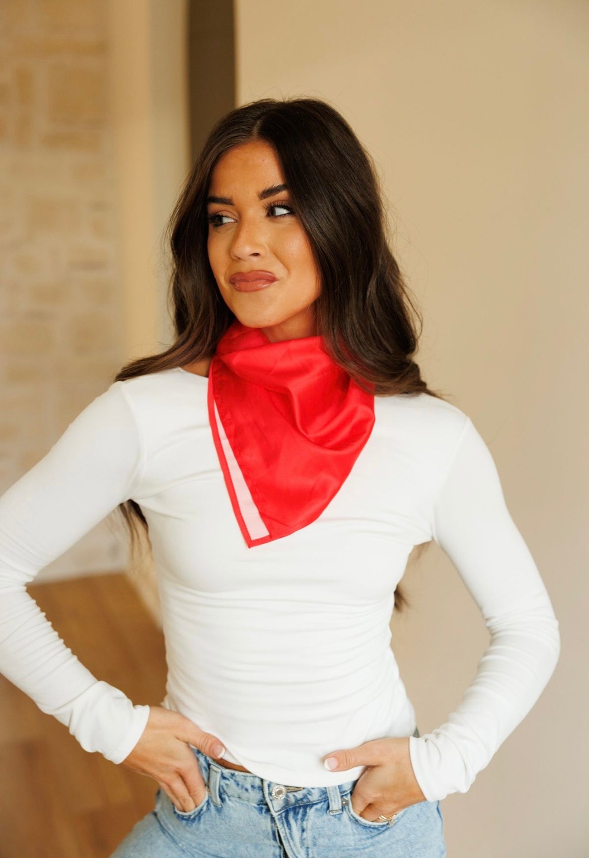 Red for Ruby Buckaroo Scarf