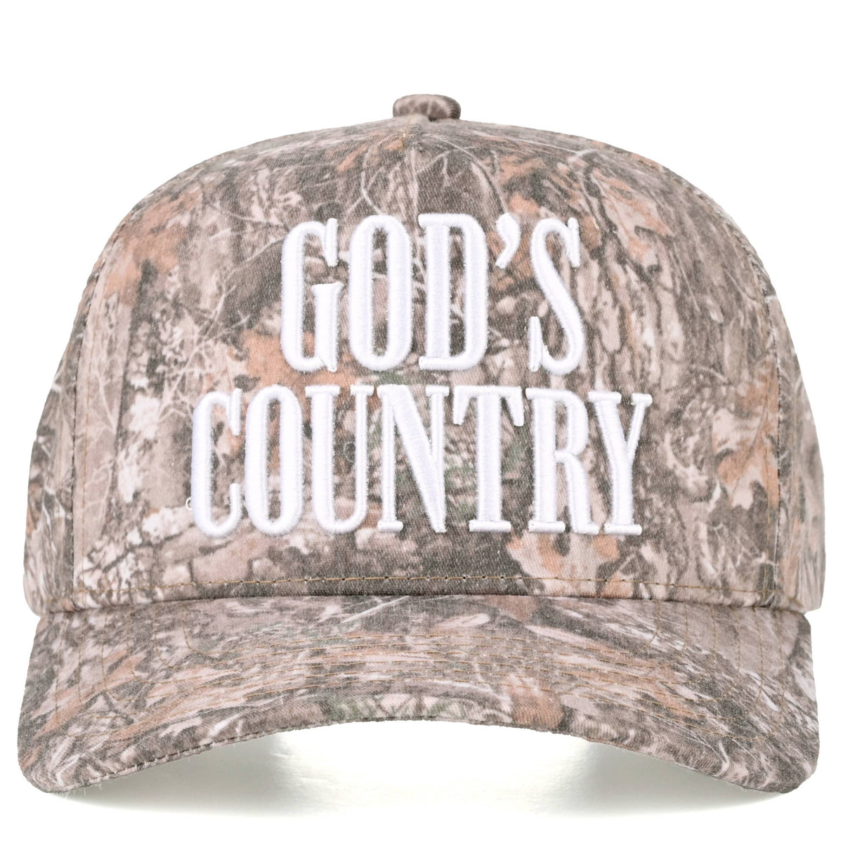 C.C GOD'S COUNTRY Letter on Two Tone Trucker Hat: DKM2