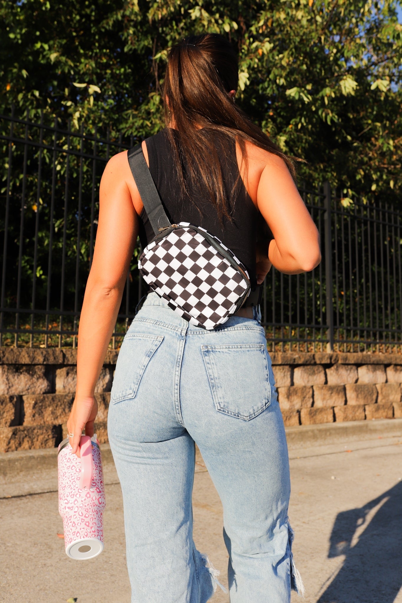 Checkerboard Crossbody Bag