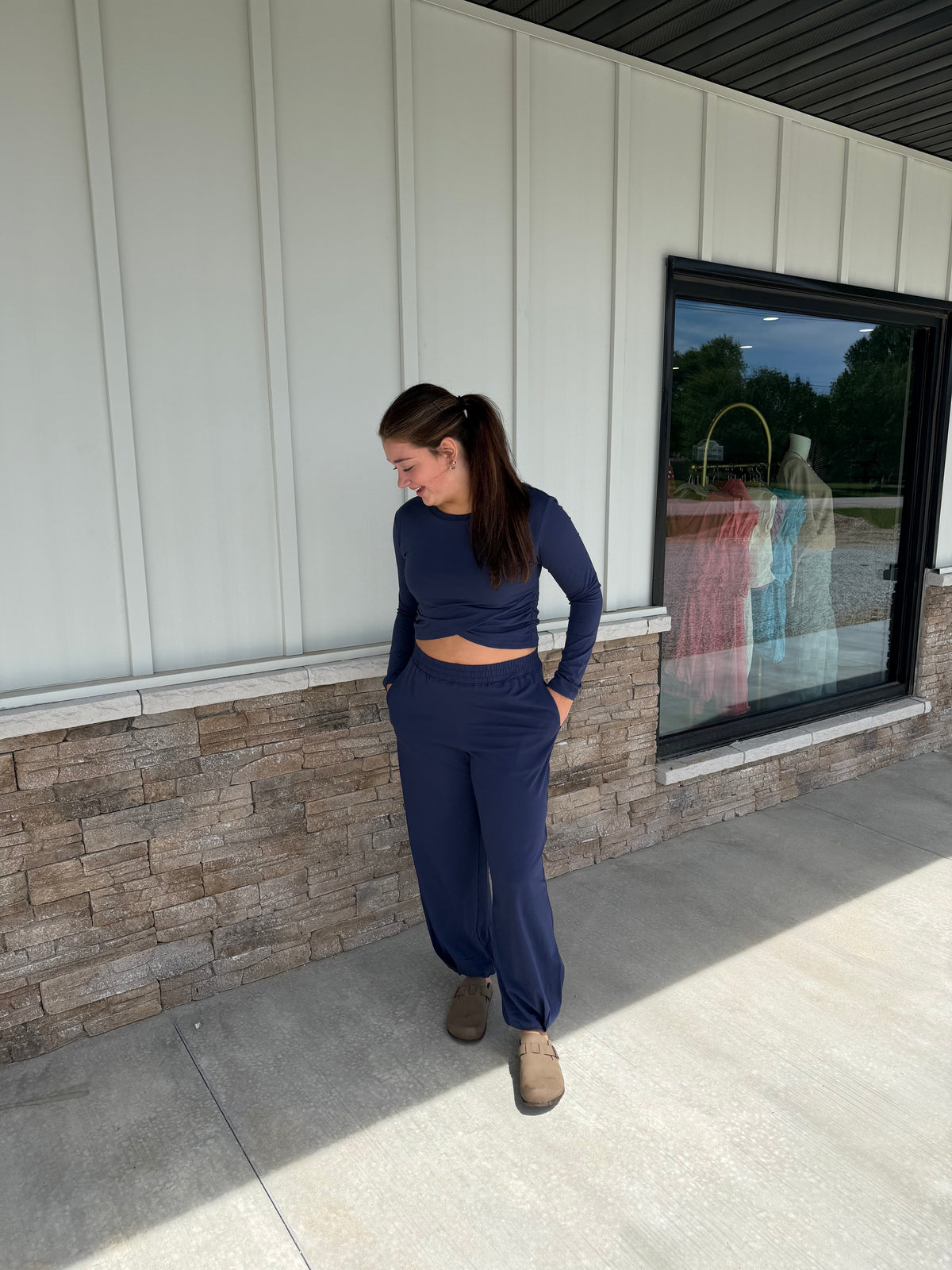 Navy Cozy Joggers