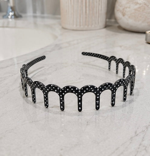 Polka Dot Zig-Zag Headband