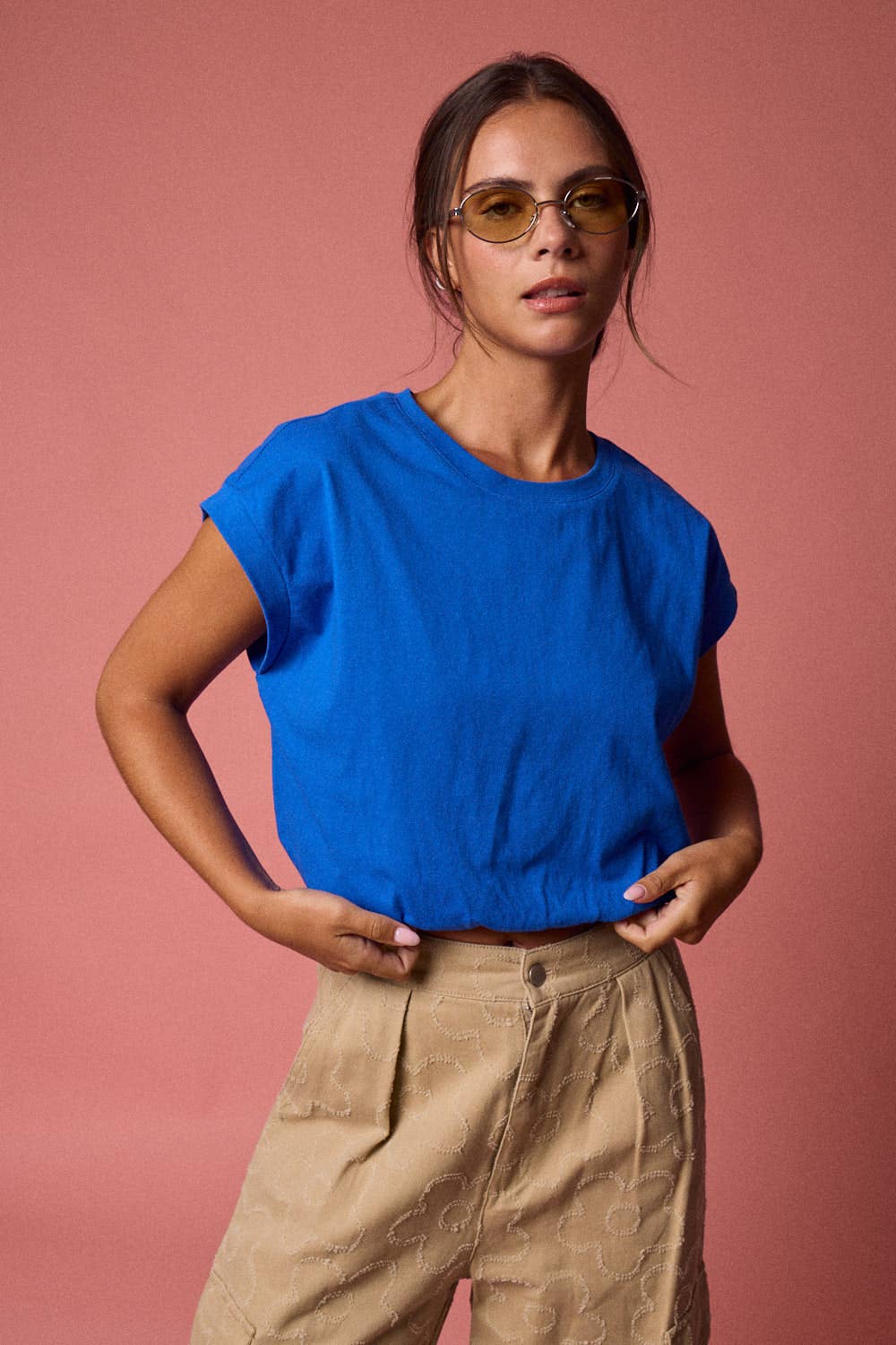 Emma Loose Fit Bubble Hem Top