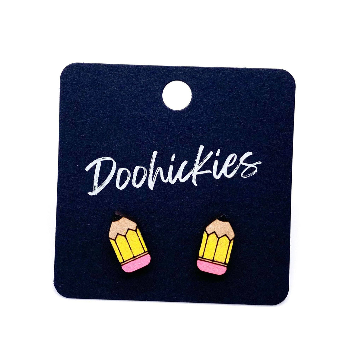 Teacher Appreciation Single Studs - Back to School Teacher Earrings: #2 Pencils
