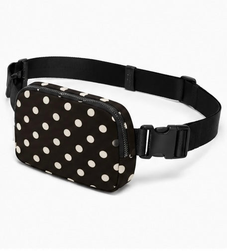 Black Polka Dot Crossbody Bag