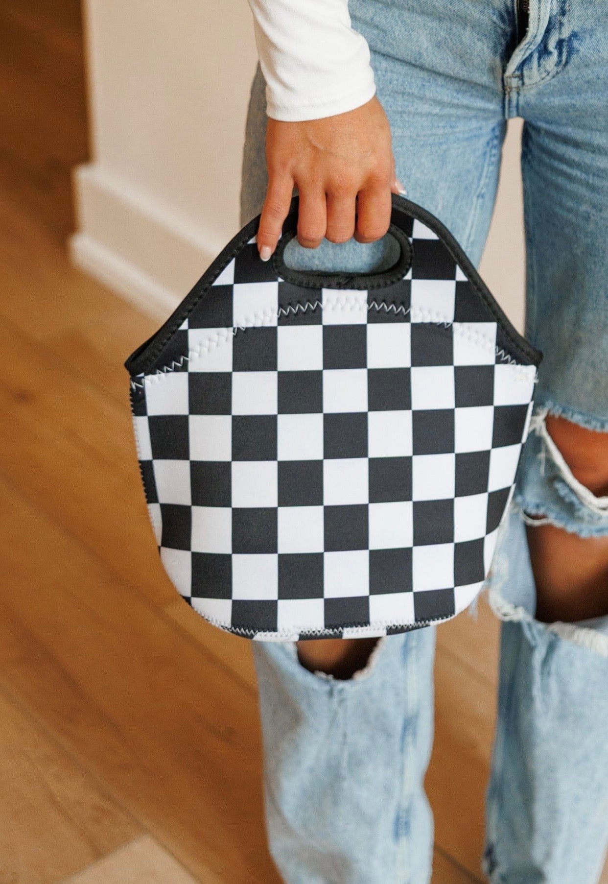 Checkerboard Lunch Tote