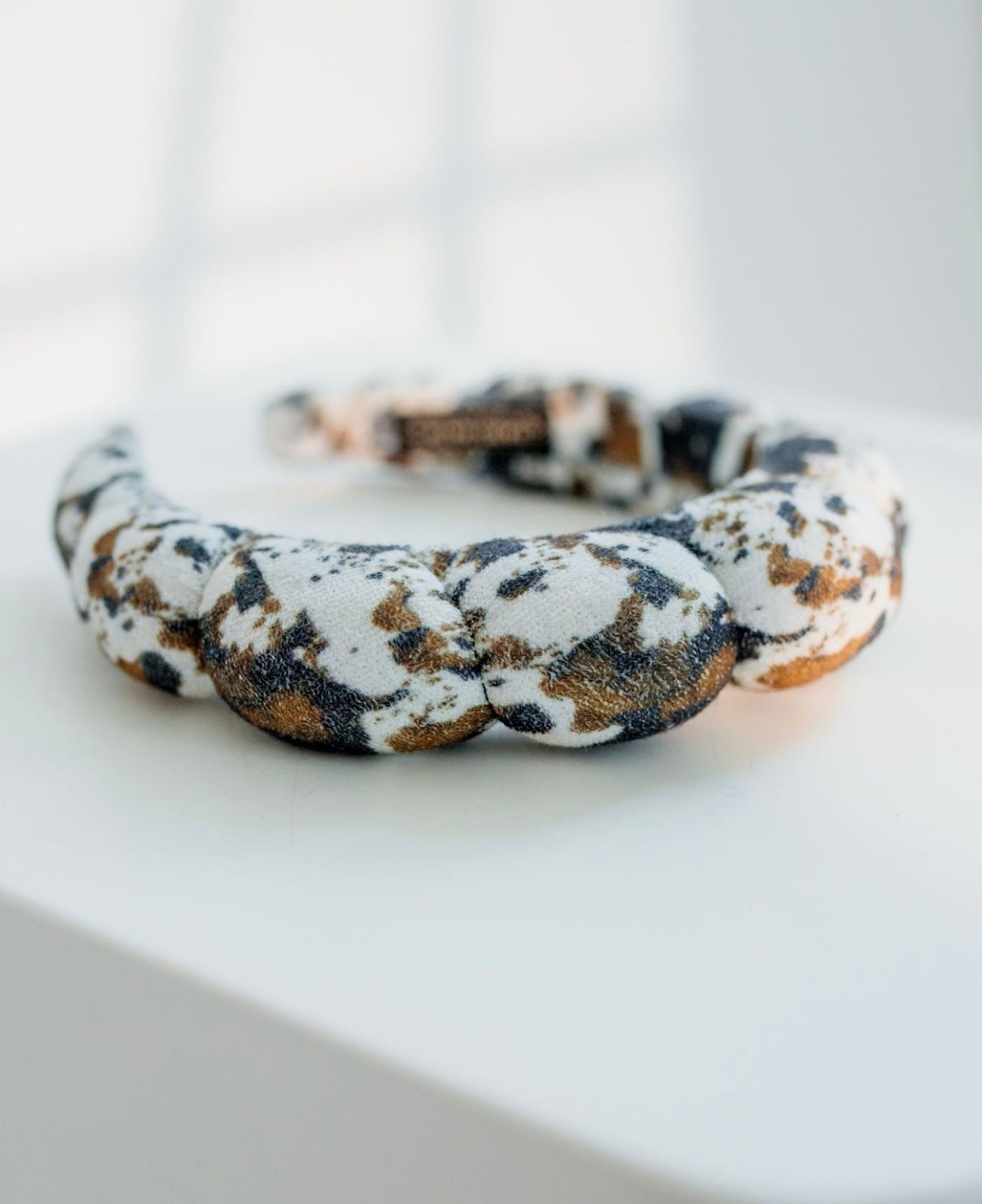 Brown Cowhide “Get Ready With Me” Headband