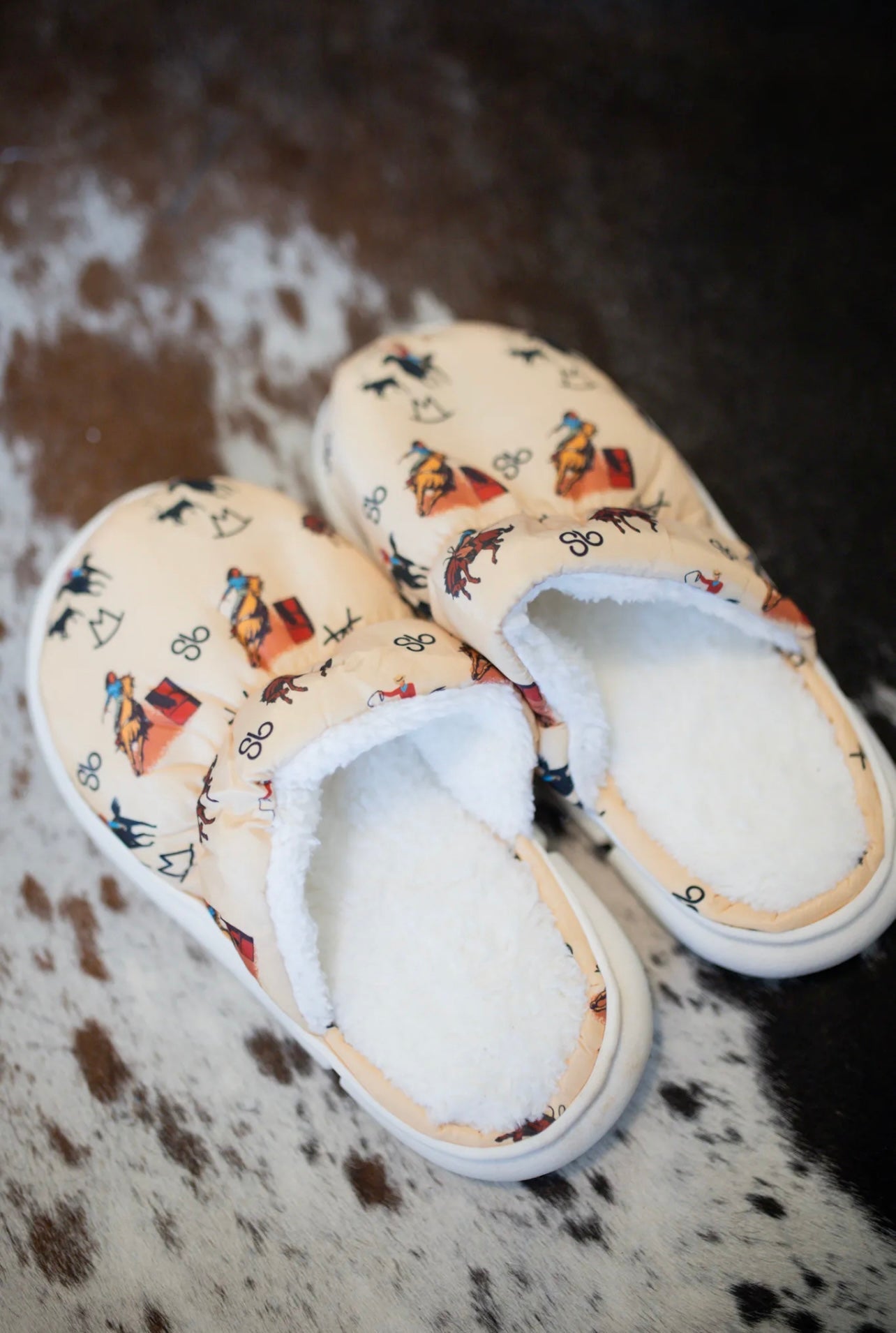 Vintage Cowboy Slippers One Size