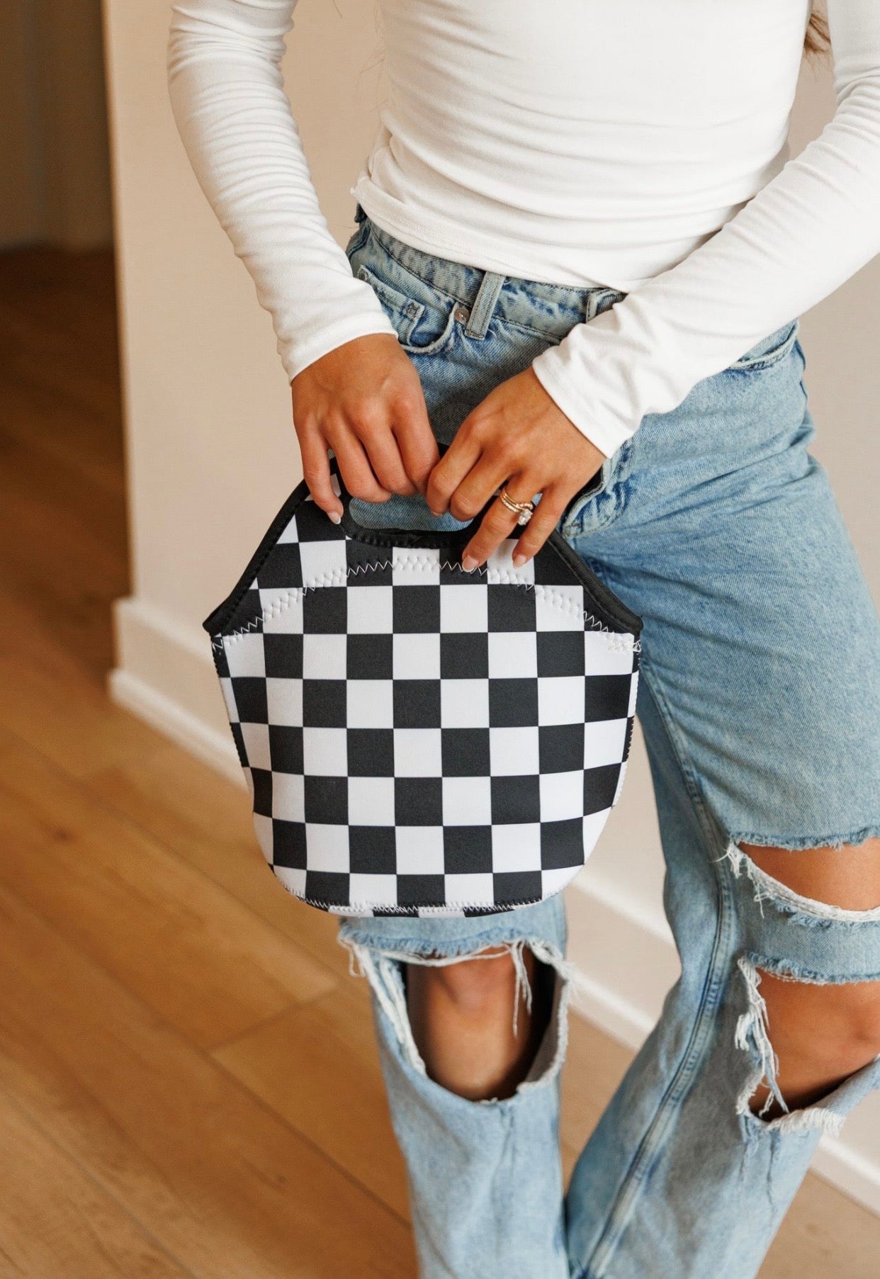 Checkerboard Lunch Tote