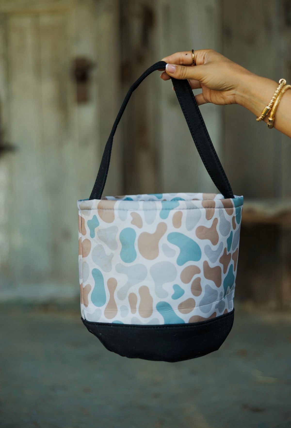 Camo Round Storage Bin