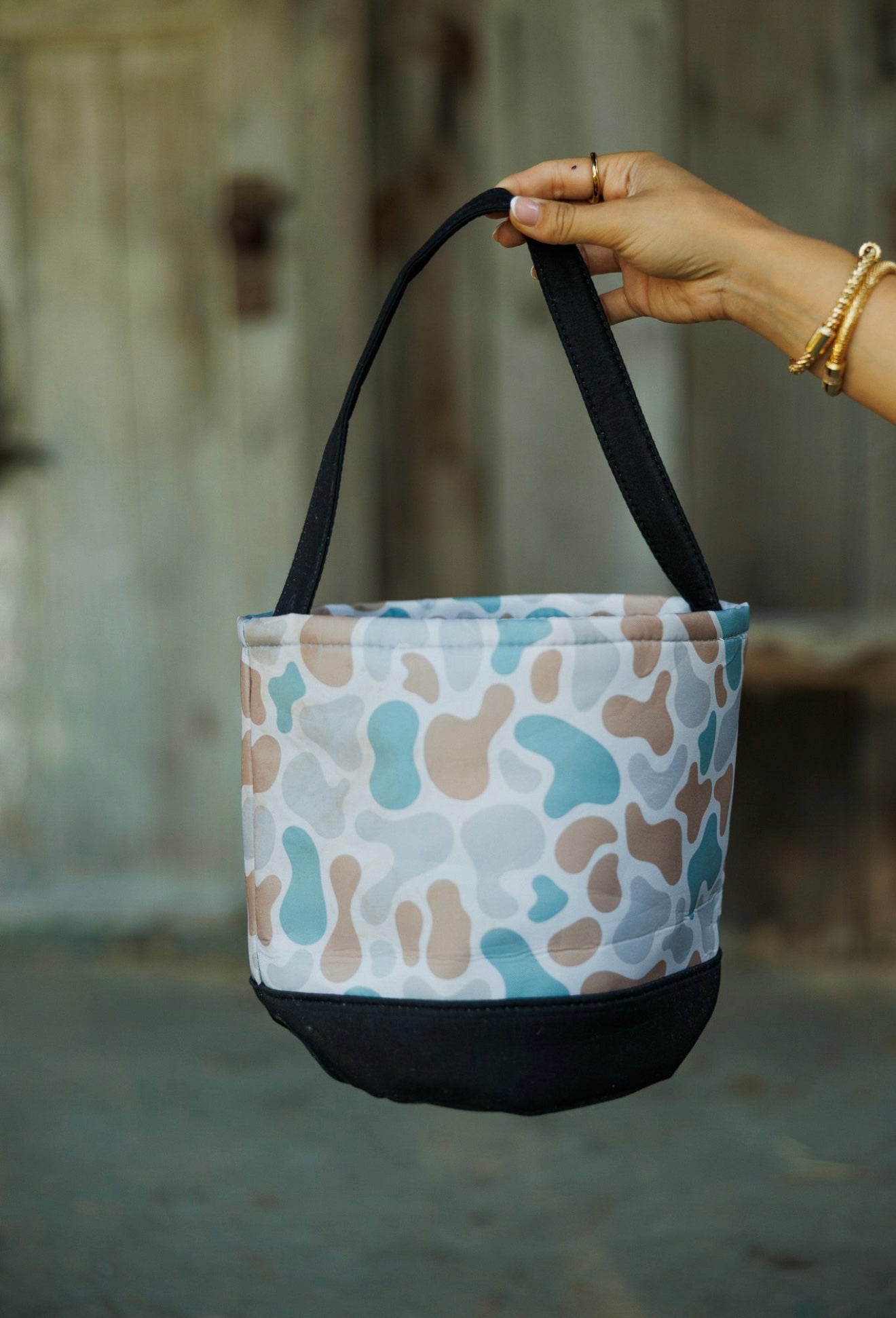 Camo Round Storage Bin