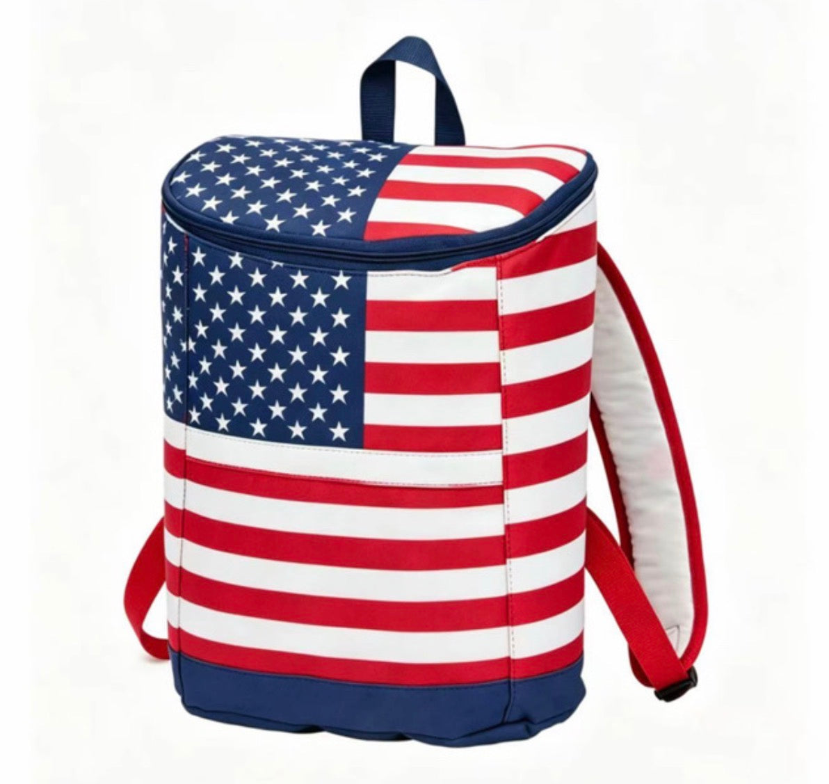 American Flag Backpack Cooler
