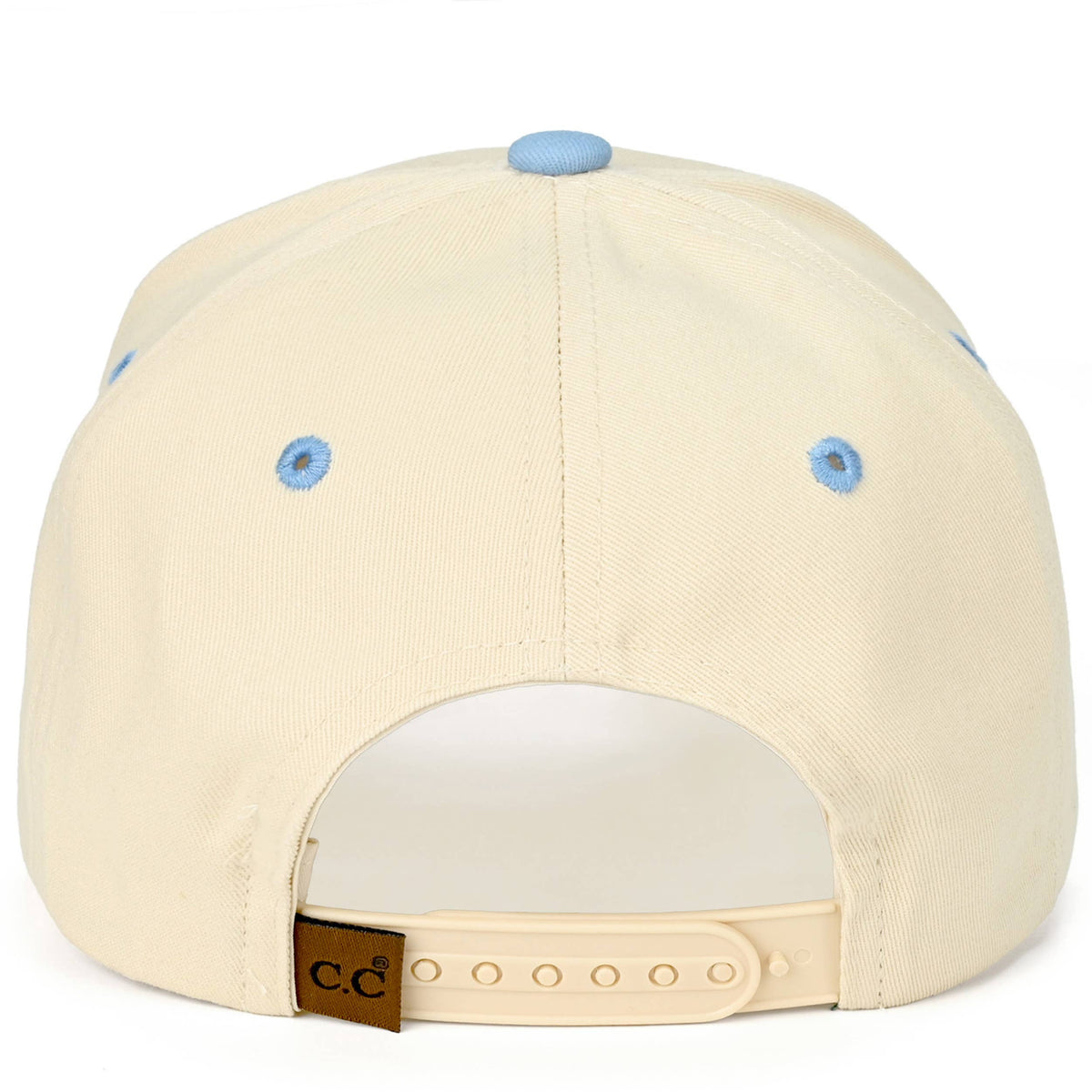 C.C MAMA Letter embroidered Snapback Trucker Hat: Navy