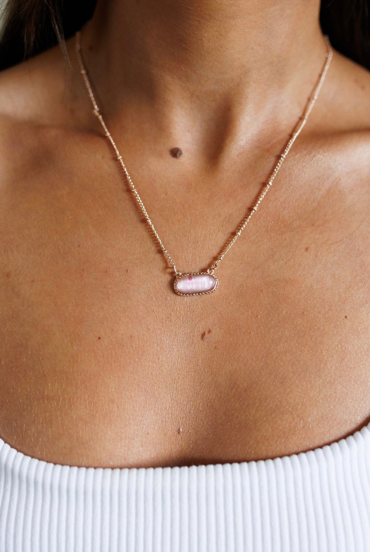 Pink Howdy Necklace