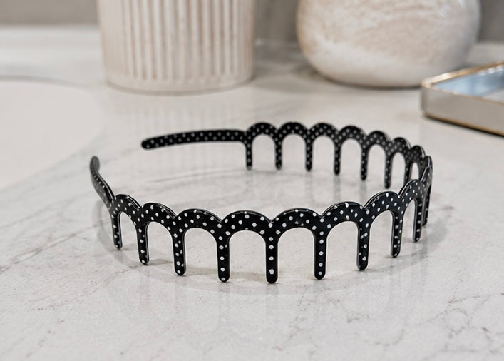 Polka Dot Zig-Zag Headband