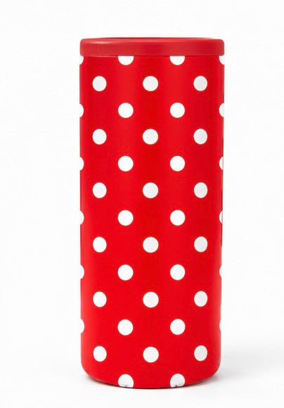 Red Polka Dot Hard Cooling Can