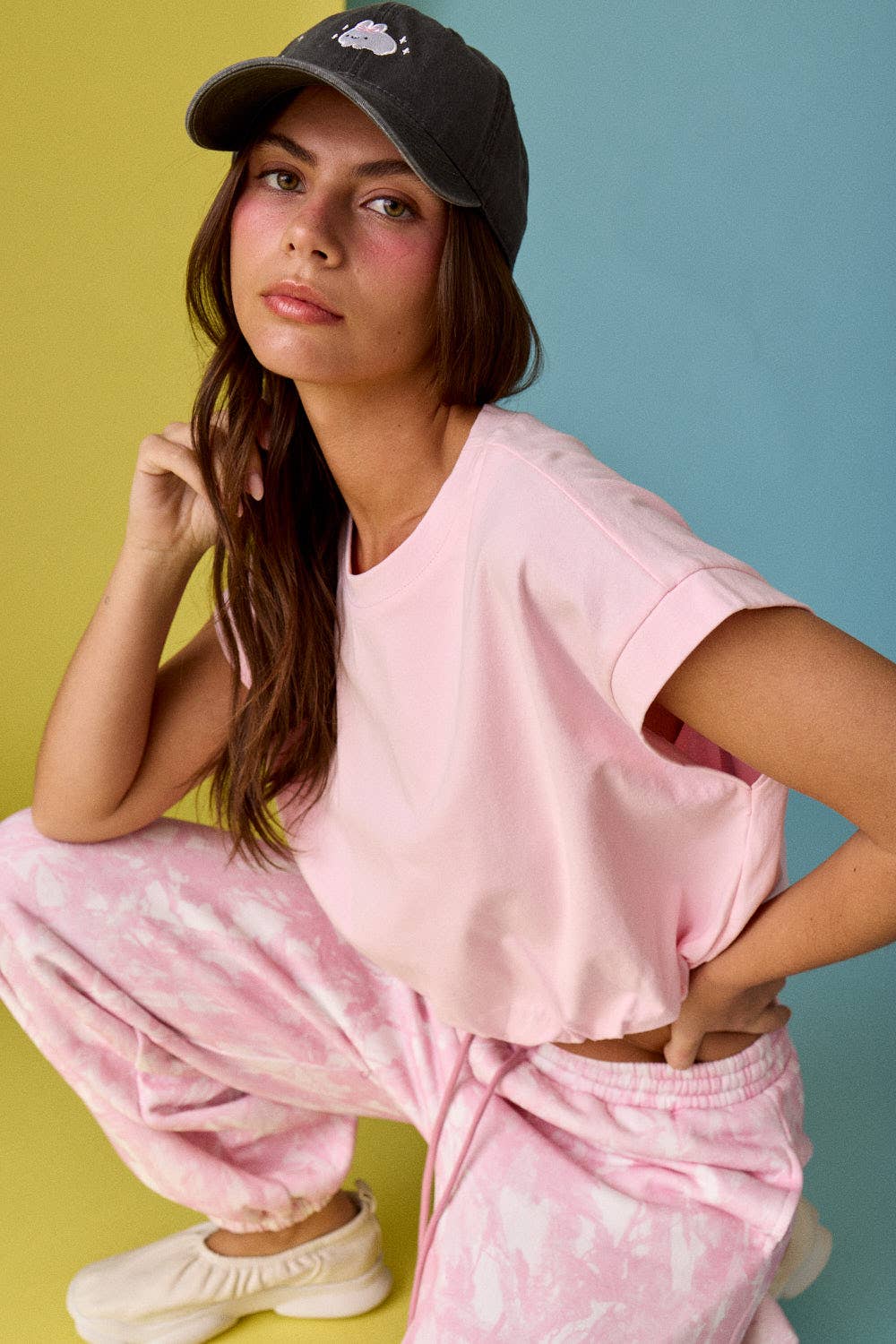 Emma Loose Fit Bubble Hem Top