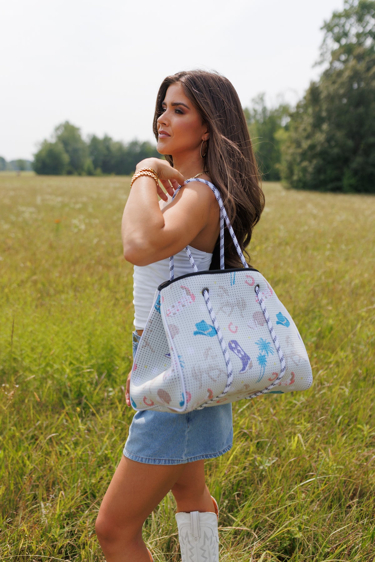 Coastal Cowgirl Large Tote Bag