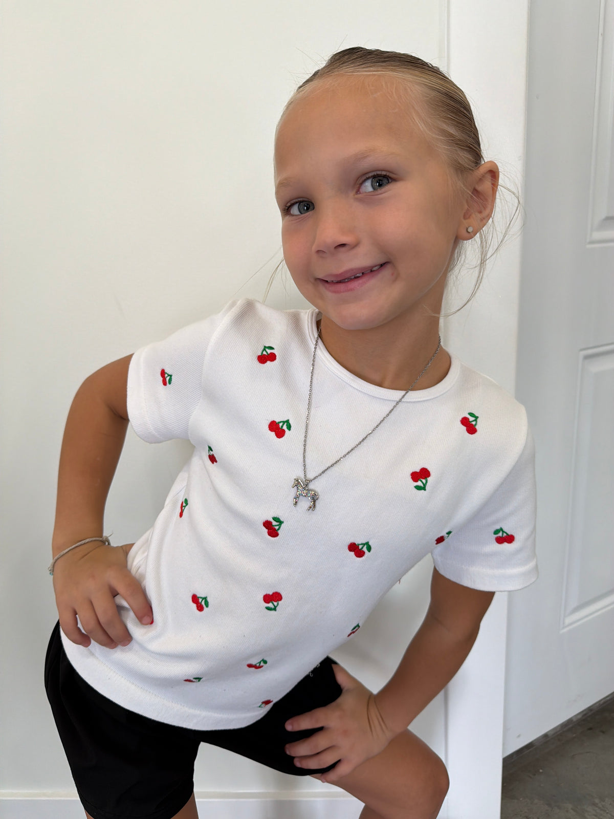 Cherry Babydoll Tee