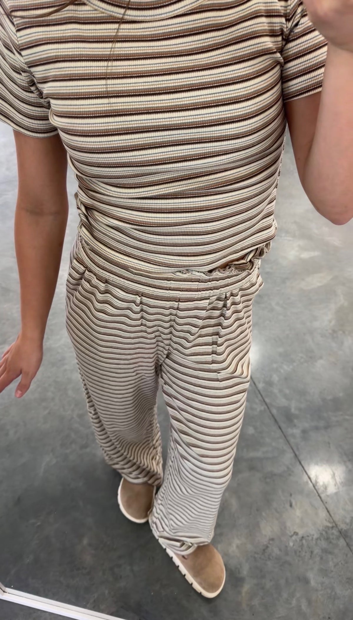 Multi Colored Striped Lounge Pants