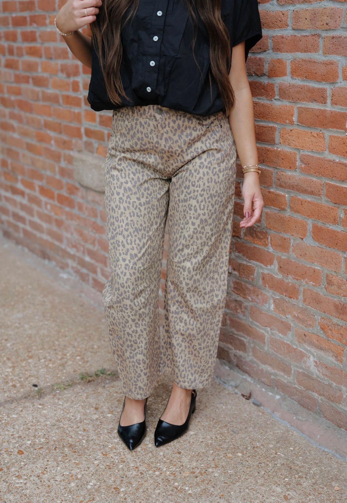 Leopard Print Jeans
