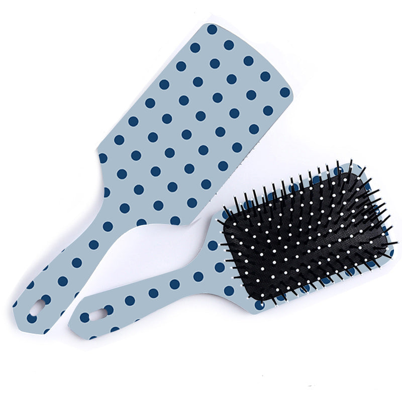 Blue Polka Dot Hairbrush