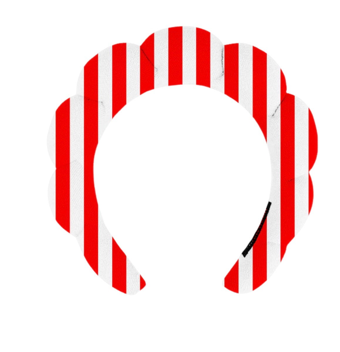 Red Striped “Get Ready With Me” Headband