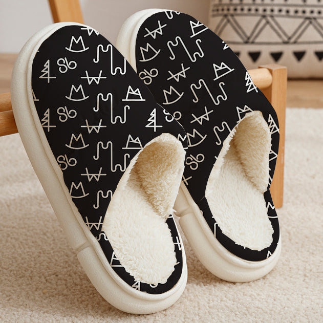 Black Brand Slippers One Size