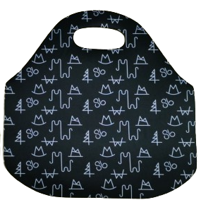 Black Brand Lunch Tote