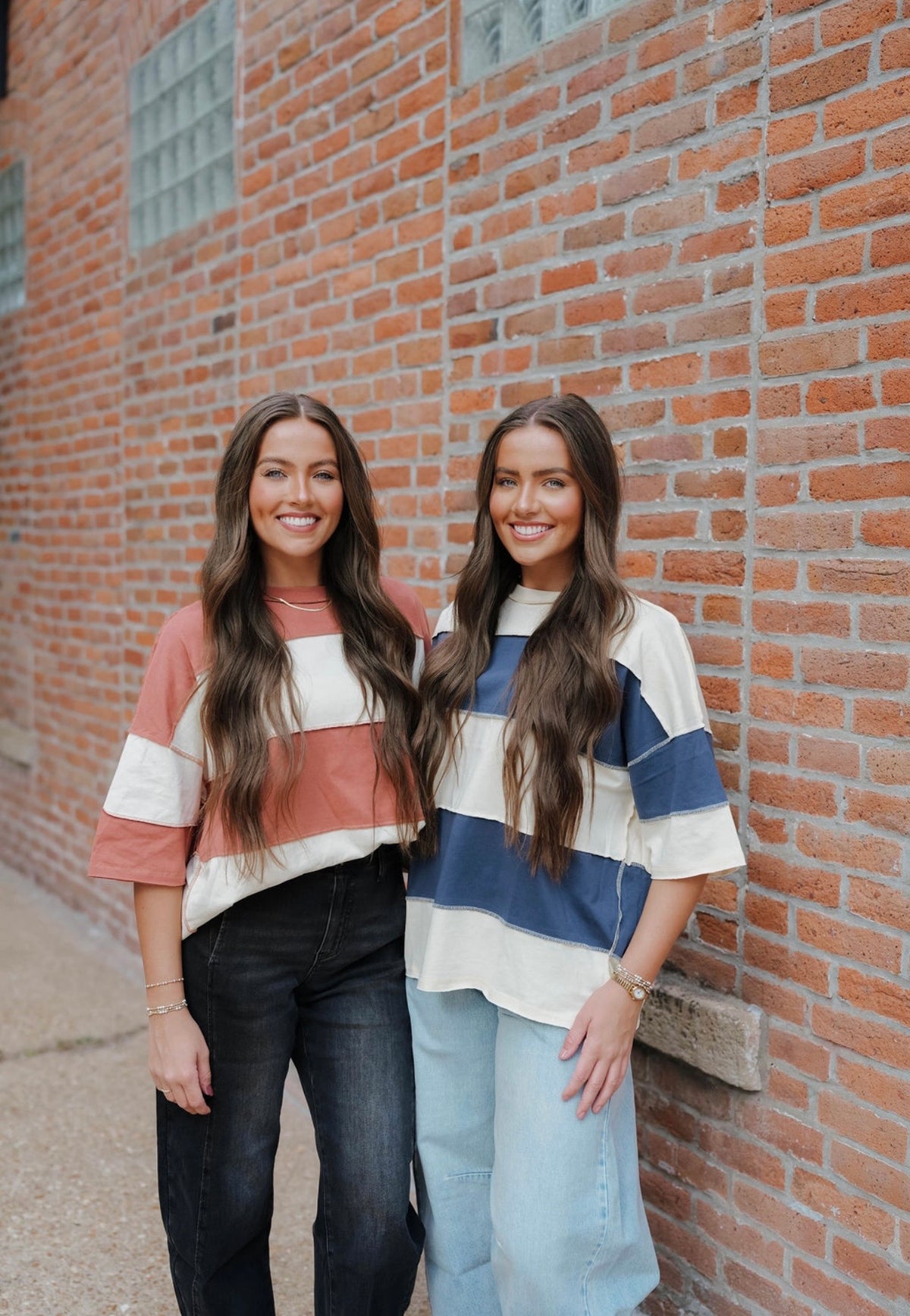 Rust Polly Color Block Top Tee