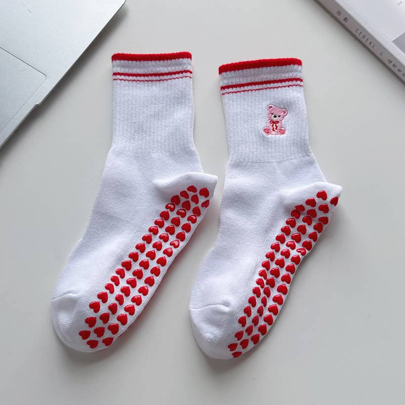 Teddy Bear Mid-Tube Socks - Women's: Mix / M