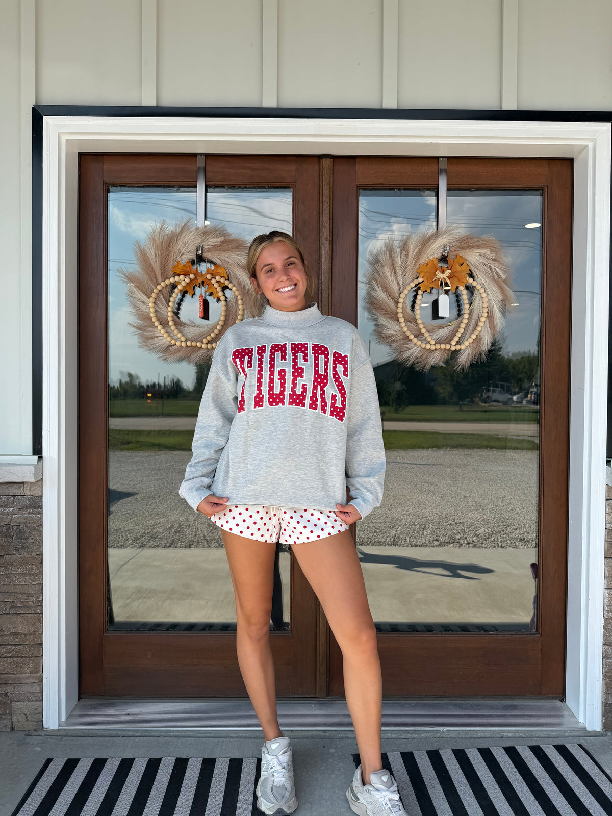 Tigers Mock Neck Pullover