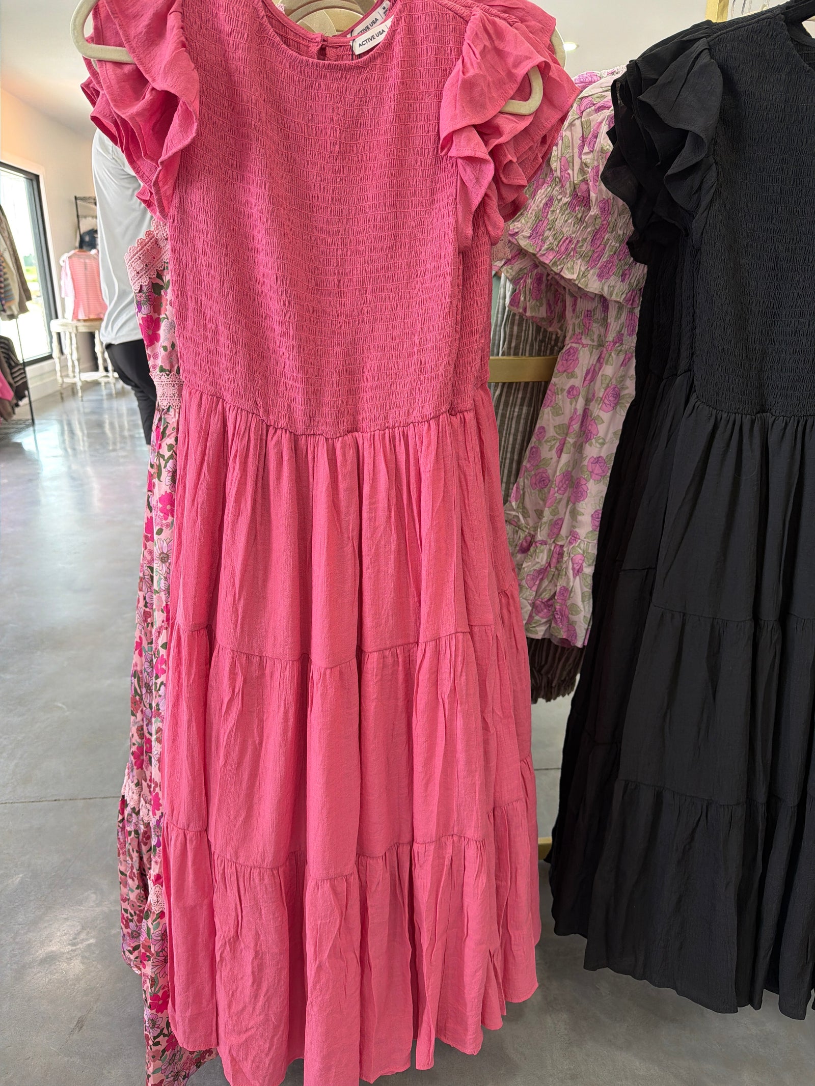 Solid Tired Dress