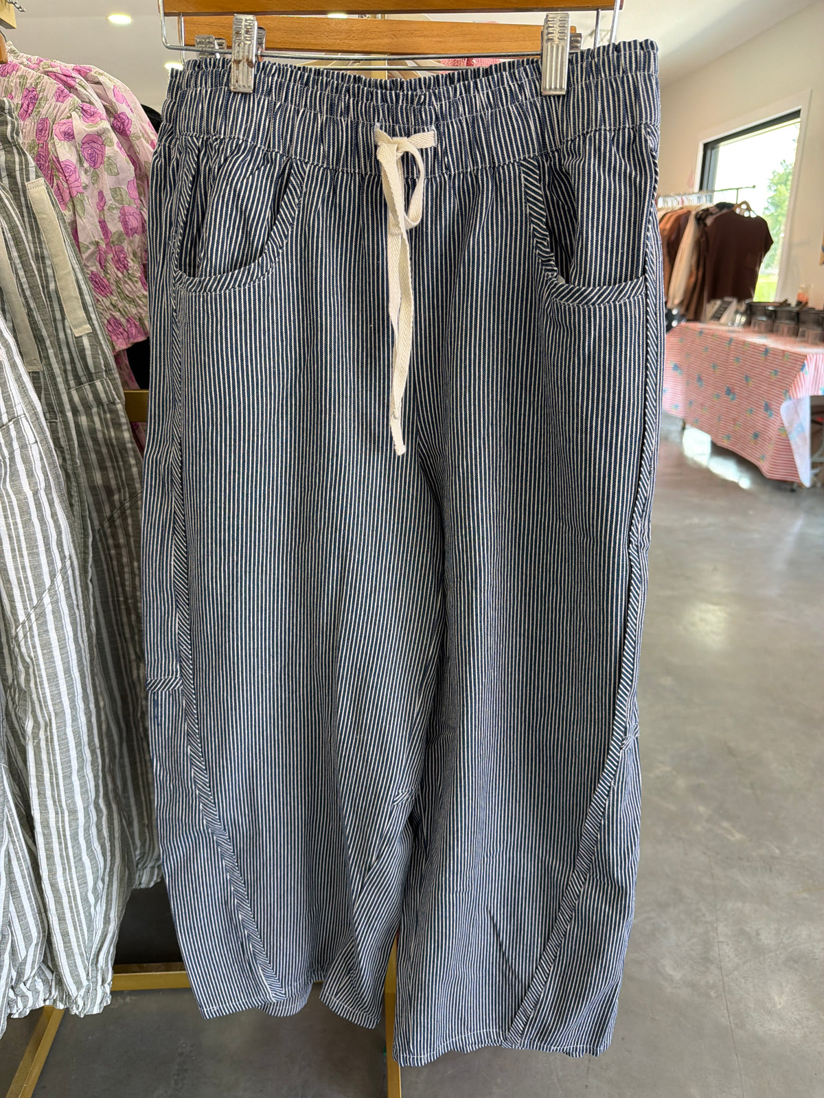 Striped Relaxed Fit Pants
