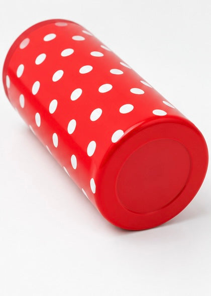 Red Polka Dot Hard Cooling Can