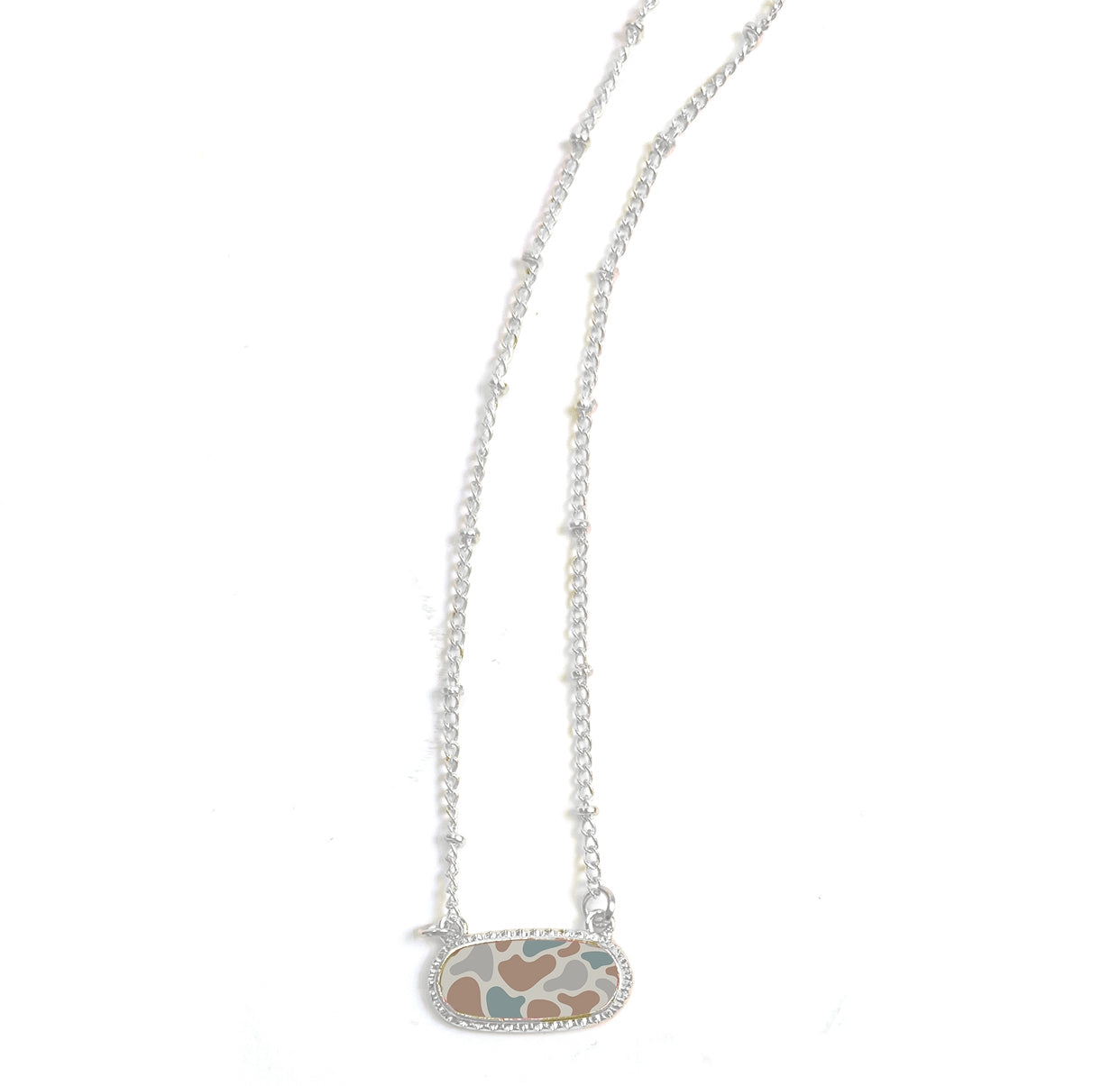 Silver Camo Necklace