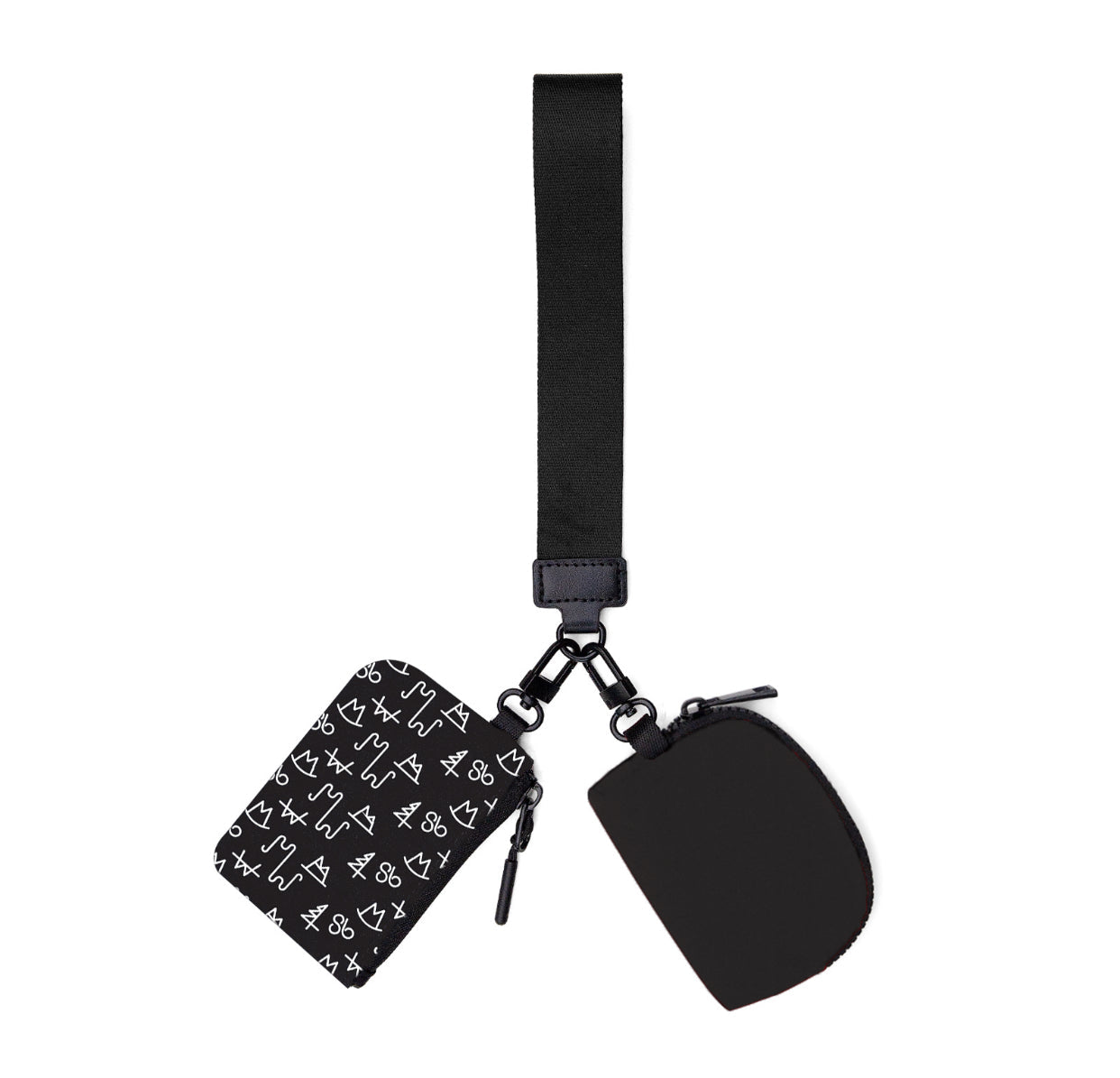 Black Brand Dual Pouch Wristlet