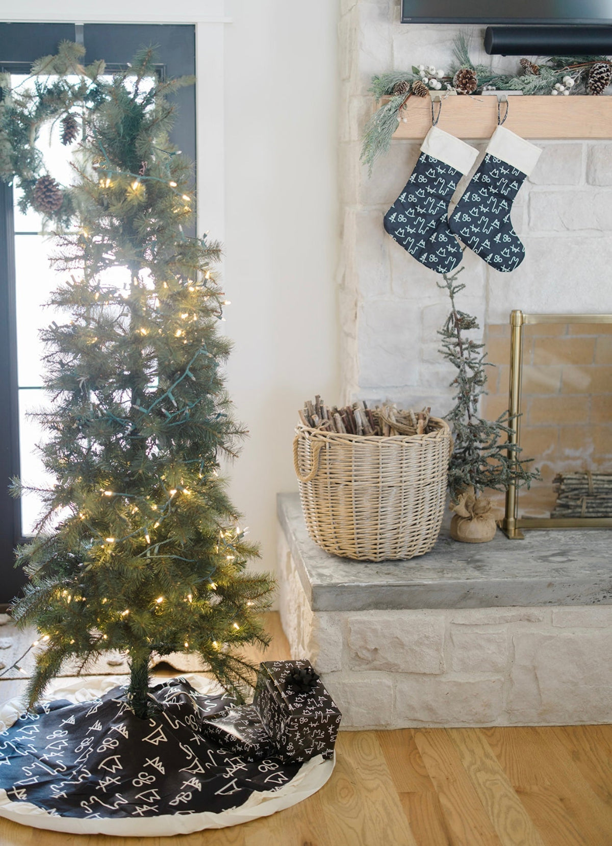 Black Brand Wrapping Paper