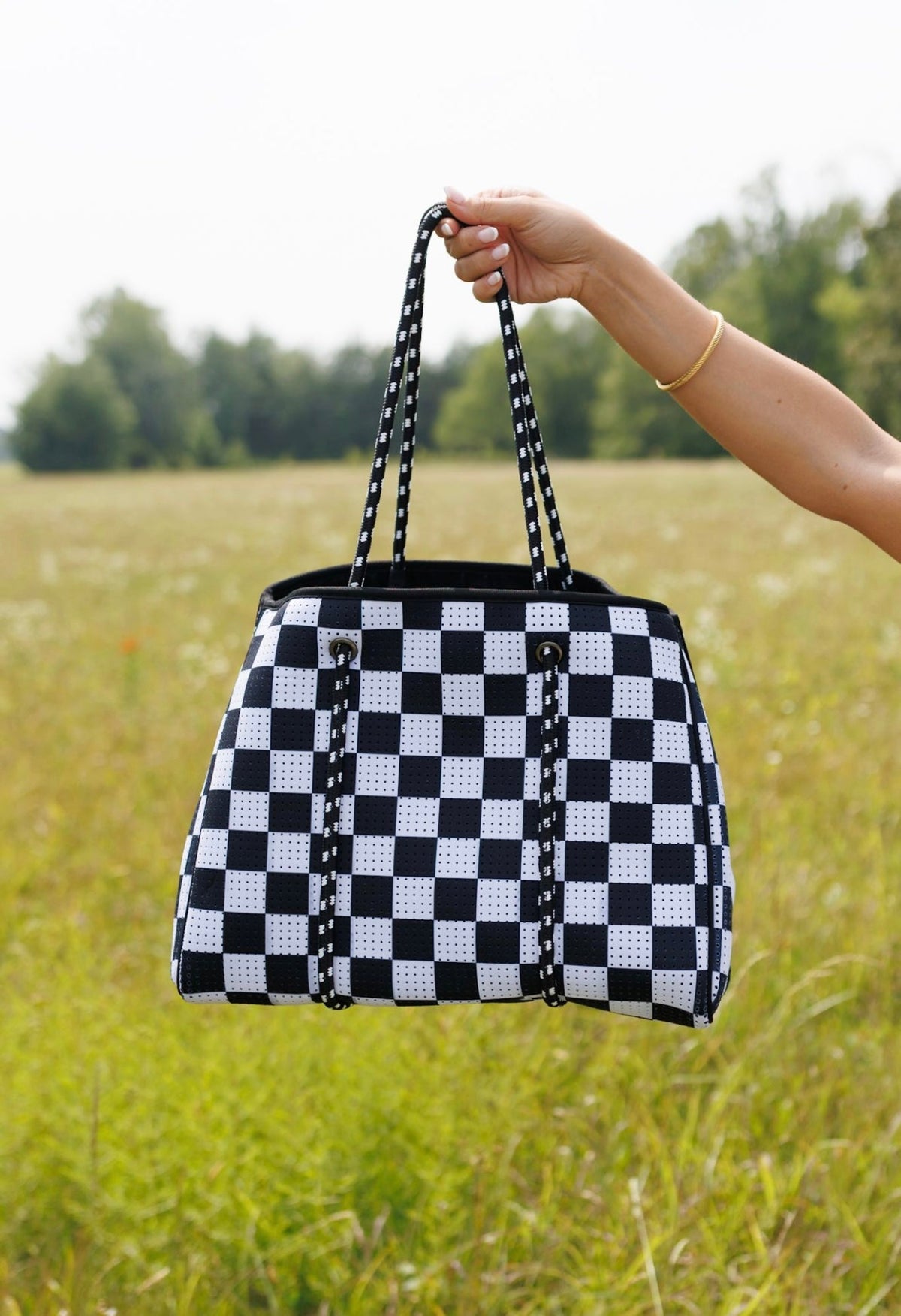 Checkerboard Large Tote Bag