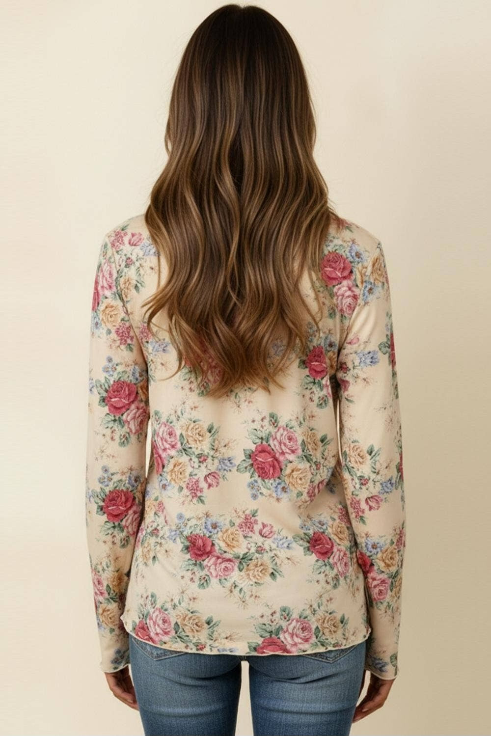 Long Sleeve Floral Top