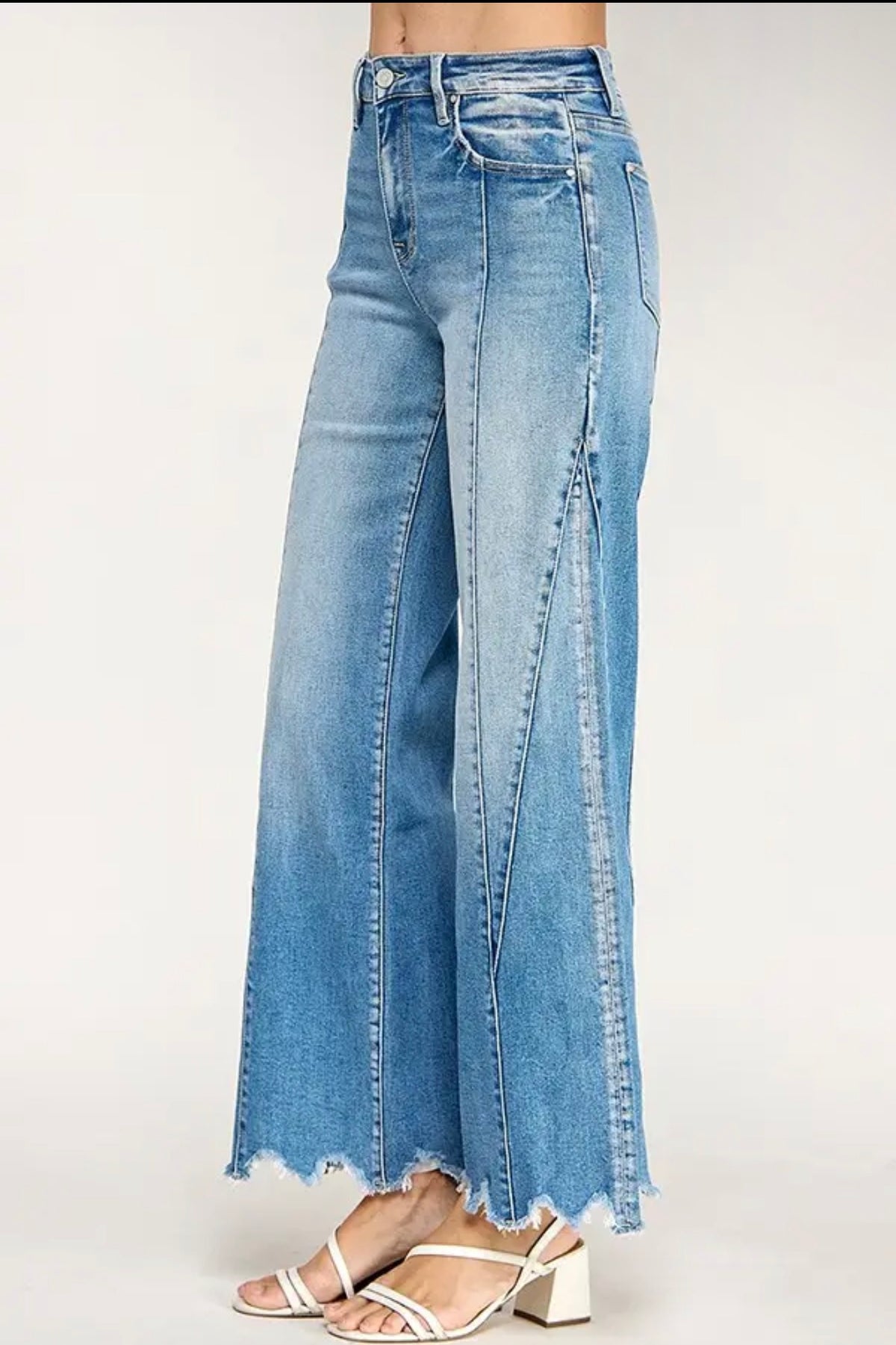 Penny Super Stretch High Rise Wide W/Seam Detail