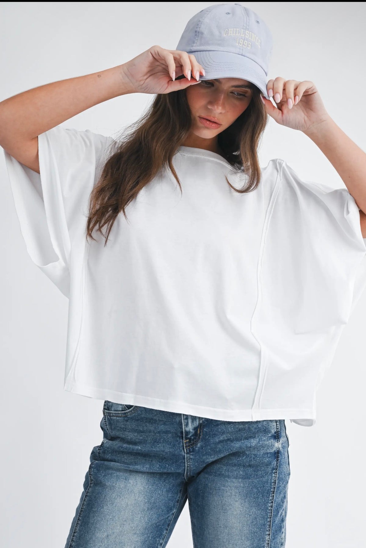 Boxy White Tee