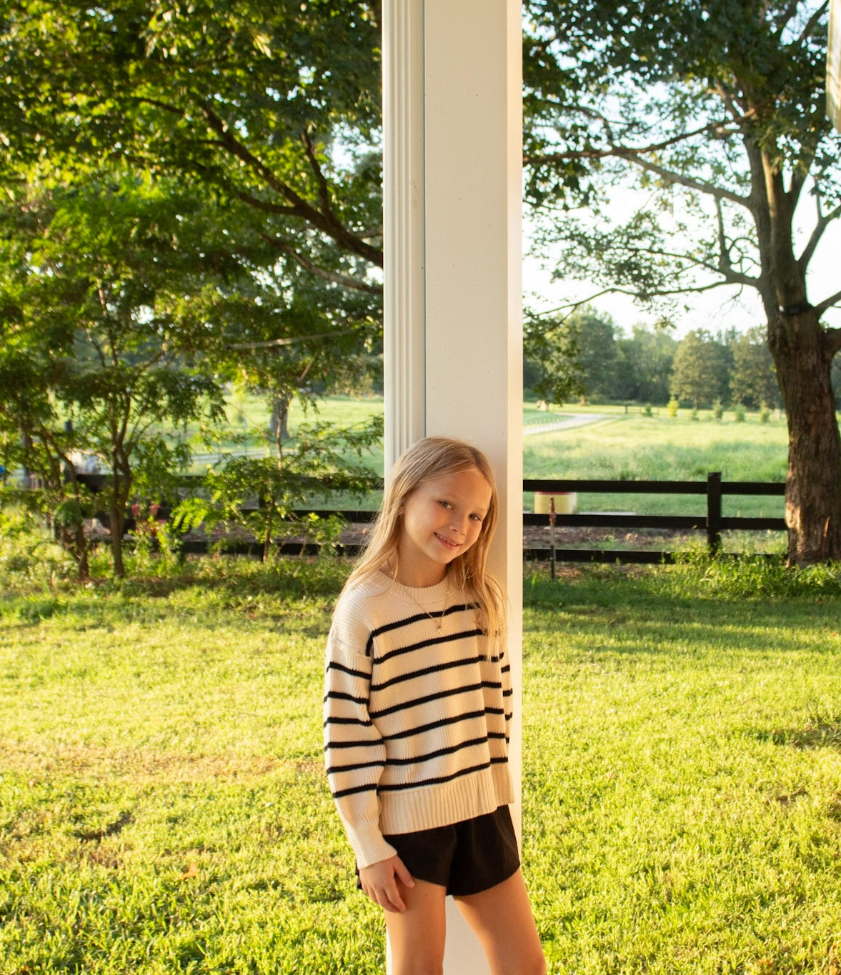 Girls Striped Sweater