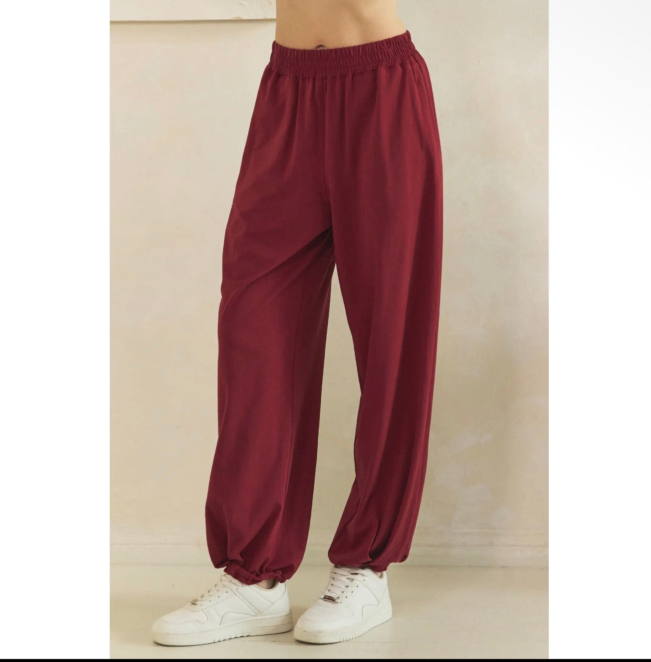 Maroon Cozy Joggers
