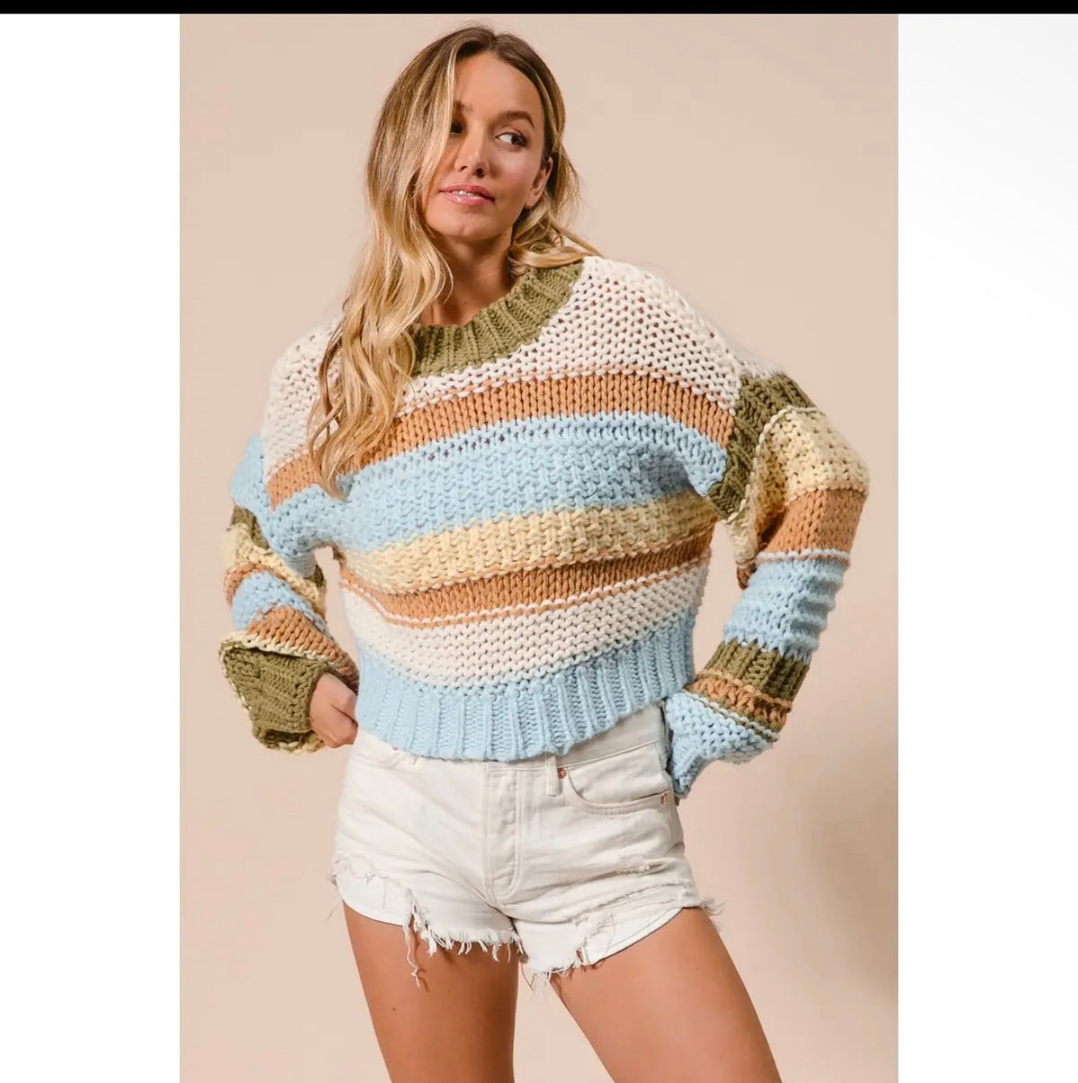 Multi Color Stripes Sweater