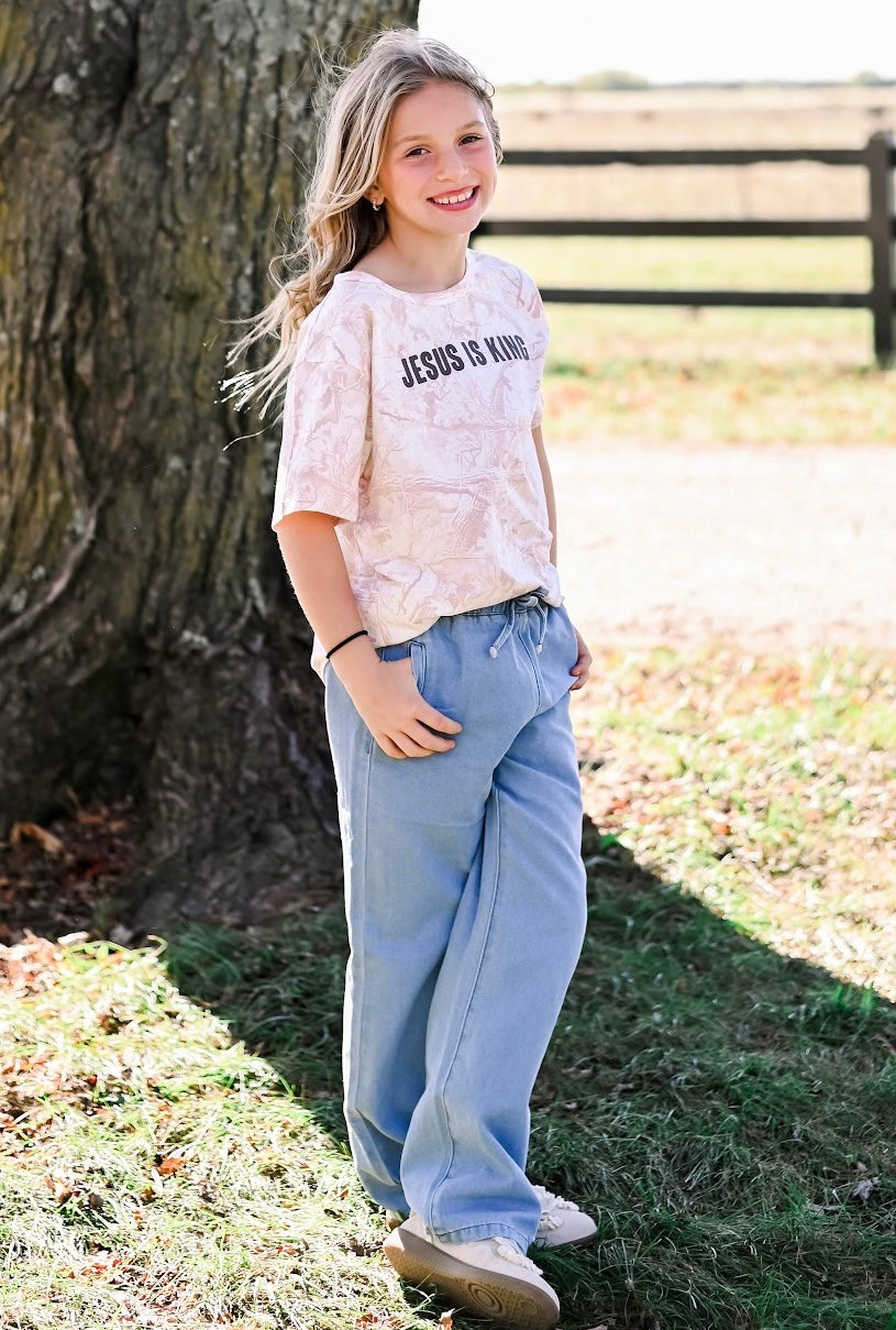 Jesus Is King Camo Tee